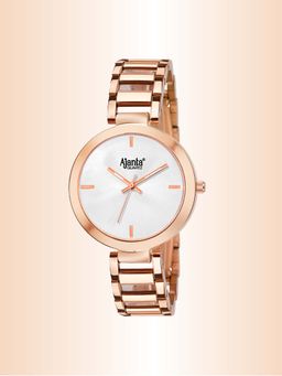 Ajanta Quartz - White Dial Analog Watch For Women - AWC043MSL/SR/R (M)