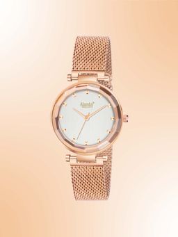 Ajanta Quartz - Silver Dial Analog Watch For Women - AWC118ESL/2 (M)