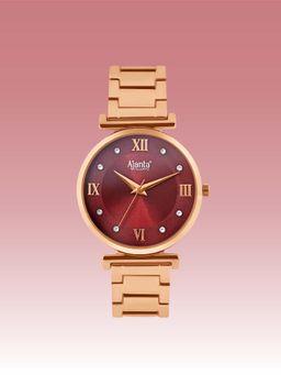Ajanta Quartz - Maroon Dial Analog Watch For Women - AWC119ESL/7 (M)