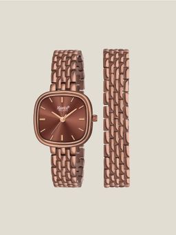 Ajanta Quartz - Brown Dial Analog Watch For Women - AWC127ESL/4 (M)