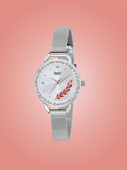 Ajanta Quartz - Silver Dial Analog Watch For Women - AWC203KTL/3 (M)