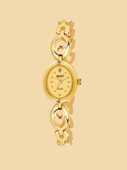 Ajanta Quartz - Gold Dial Analog Watch For Women - AWC411MRL/3 (S)
