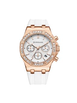 Giordano - White Dial Analog Watch For Women - GZ-50154 (M)