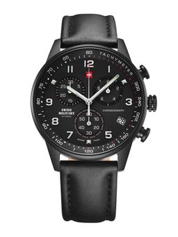 Swiss Military by Chrono - Black Dial Analog Watch For Men - SM34012.08 (M)