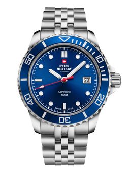 Swiss Military by Chrono - Blue Dial Analog Watch For Men - SM34109.02 (M)