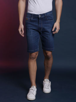 Campus Sutra - Men Torn Stylish Denim Shorts