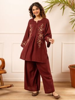Autumnlane - Karen Jam Embroidery Cotton Co-Ord Set