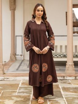 Autumnlane - Karen Raisin Cotton Kurta with Palazzo
