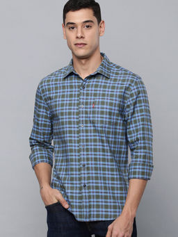 Levi's - Marine Blue & Dusty Olive Checks Shirt