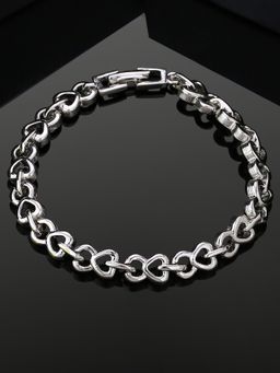 Estele - Estelle Rhodium Plated See-Saw Tennis Bracelet for Women