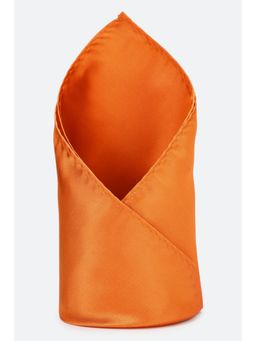 Peter England - Men Orange Solid Formal Pocket Square