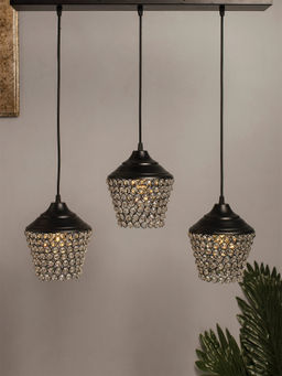 Homesake - Linear Cluster Crystal Lantern Hanging Light