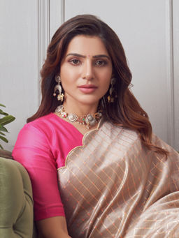 SAAKI - Moonstruck Memoir Solid Fuchsia Pink Blouse