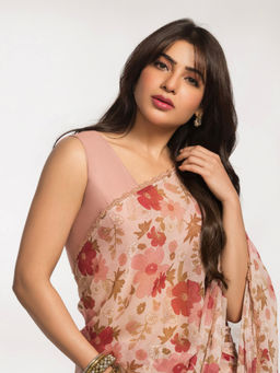 SAAKI - Pink Moonstruck Memoir Stitched Blouse