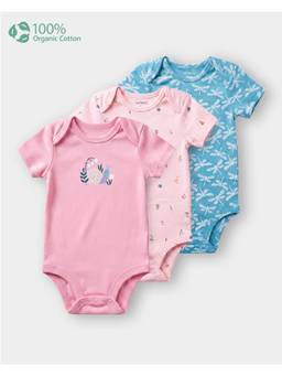 Carter's - Baby Girl Organic Cotton Bodysuits In Animal Print (Pack of 3)