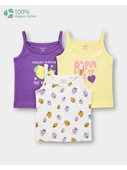 Carter's - Baby Girl Organic Cotton Camisoles (Pack of 3)