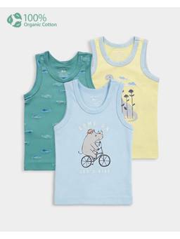 Carter's - Baby Boy Organic Cotton Vests (Pack of 3)