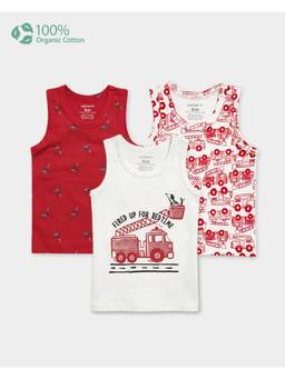 Carter's - Baby Boy Organic Cotton Vests (Pack of 3)
