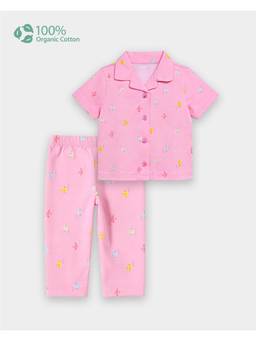 Carter's - Baby Girl Organic Cotton Fish Print Shirt With Pant