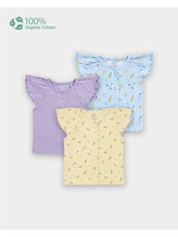 Carter's - Baby Girl Organic Cotton Front Open Tops (Pack of 3)