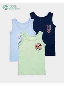 Carter's - Toddler Boy Organic Cotton Vests (Pack of 3)