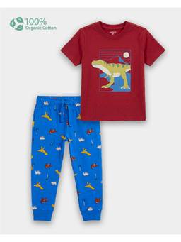 Carter's - Toddler Boy Organic Cotton Dino Print T-Shirt With Jogger