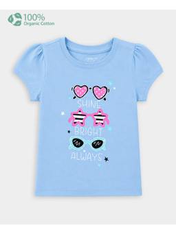 Carter's - Toddler Girl Organic Cotton Crew Neck T-Shirt