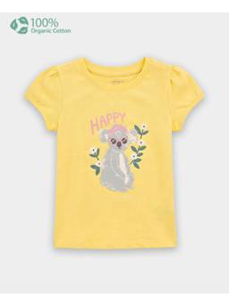 Carter's - Toddler Girl Organic Cotton Crew Neck T-Shirt