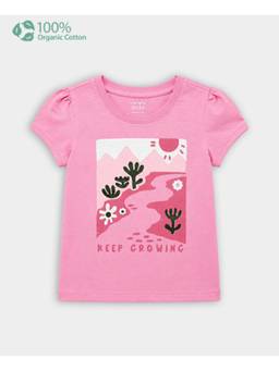Carter's - Toddler Girl Organic Cotton Crew Neck T-Shirt