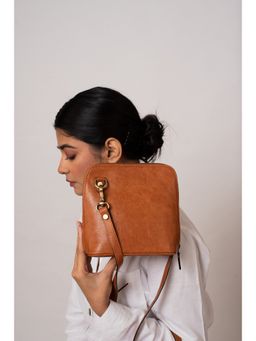 Miri - Tan Hand Crafted Venice Sling Bag