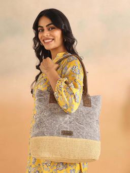 Fabindia - Grey Tote Bag