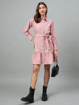 Style Quotient - Women Solid Semi Formal Shirt Dress