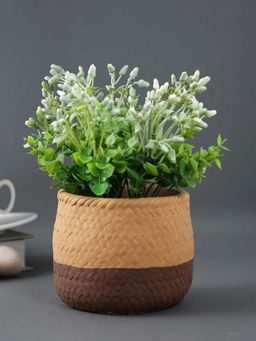 Tayhaa - Jute Texture Ceramic Planter