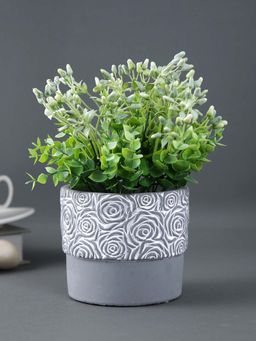 Tayhaa - Rose Like Texture Ceramic Indoor Planter