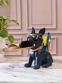 Smokey Cocktail - Tiny Dog Organizer Sculpture