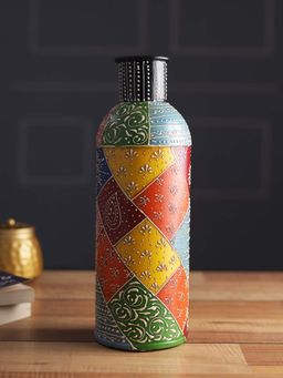 Tayhaa - Hand Painted Multi-Color Wooden Flower Vase