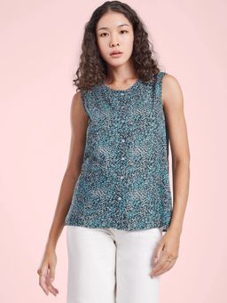 FableStreet - Black Printed Top