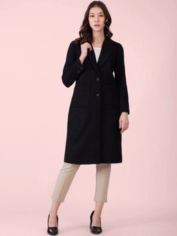 FABLE STREET - Black Single Overcoat