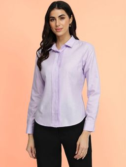 FableStreet - Cotton Oxford Shirt - Lilac
