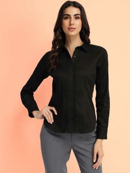 FableStreet - Cotton Shirt - Black