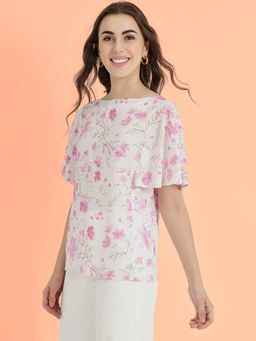 FableStreet - Women White Floral Top