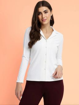 FableStreet - Resort Collar Shirt - White