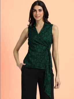 FABLE STREET - Printed Top - Green