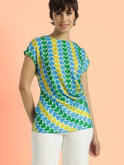 FableStreet - Satin Gathered Top