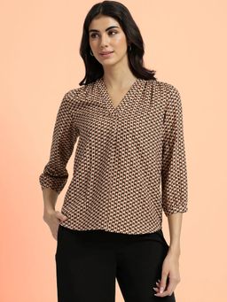 FABLE STREET - Satin Printed Top