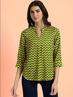 FableStreet - Printed Top - Yellow