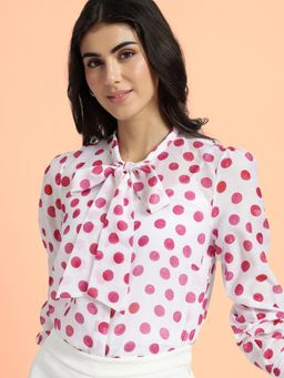 FableStreet - Sheer Chanderi Top - White