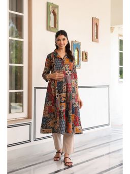 CRAFIQA - Vintage Patchwork Cotton Maternity Kurta