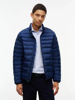 Tommy Hilfiger - Men Navy Blue Solid Regular Fit Polyester Puffer Jacket