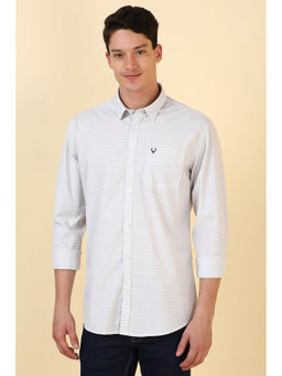 Allen Solly - Men White Check Full Sleeves Casual Shirt